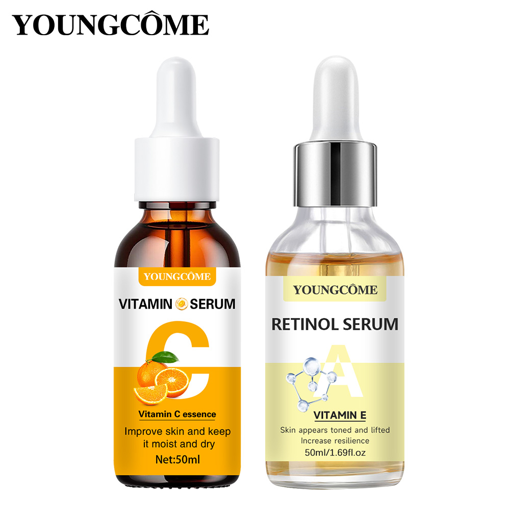 The Ordinary Serum Hyaluronic Acid - VCが豊富なビタミンCとレチノールを強化したセラム2本、肌を潤いと滑らかさに保ち、小じわやしわを滑らかにし、デリケートな肌にします。