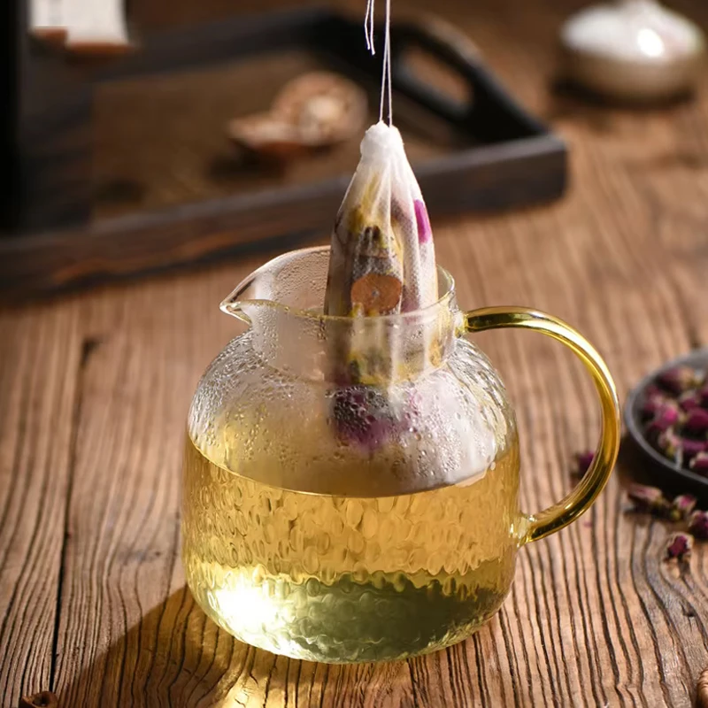使い捨て不織布ティーバッグ,スパイス用ティーフィルター,巾着 - Herbal Tea For Wellness のレビューと価格