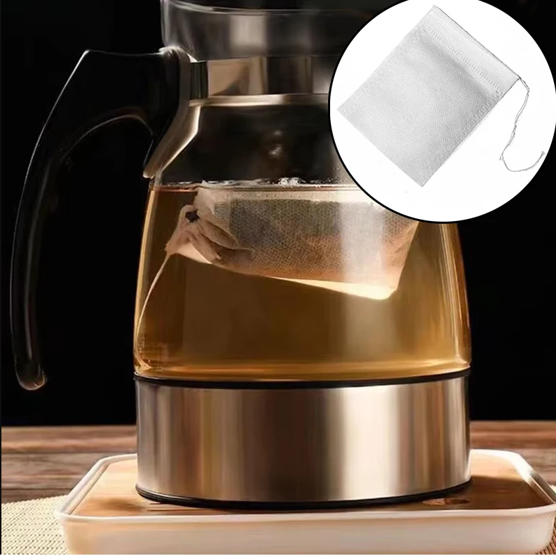 使い捨て不織布ティーバッグ,スパイス用ティーフィルター,巾着 - Herbal Tea For Wellness のレビューと価格