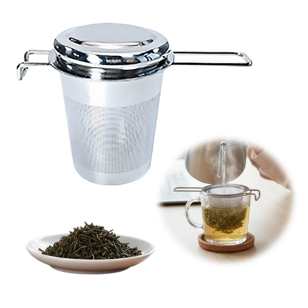 1pc ルーズリーフティーインフューザーステンレス鋼ダブルハ - Nettle Leaf Tea のレビューと価格