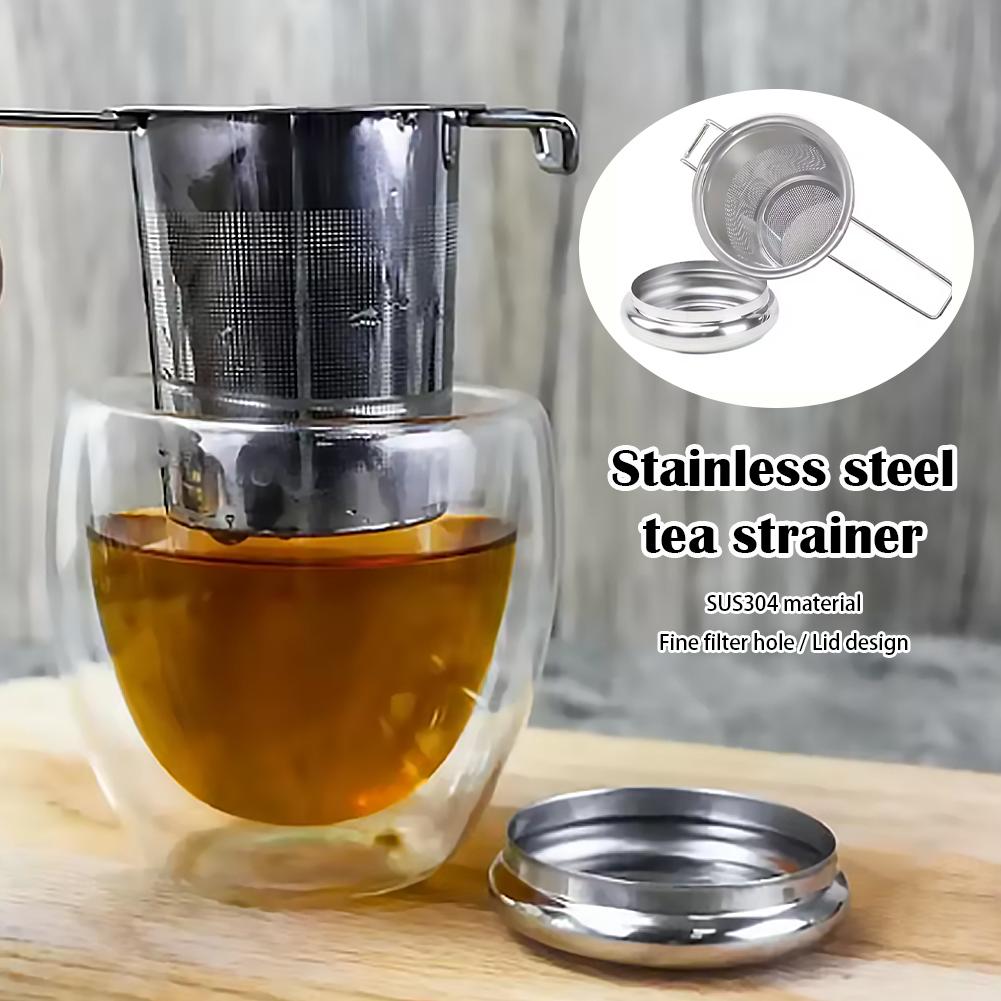 1pc ルーズリーフティーインフューザーステンレス鋼ダブルハ - Nettle Leaf Tea のレビューと価格