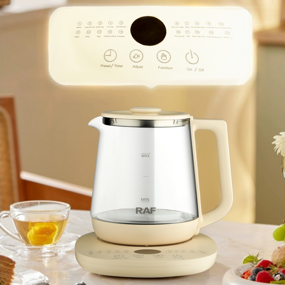 電気ガラス製健康ポット,自動インテリジェントケトル,多機能コ - Herbal Tea For Wellness のレビューと価格