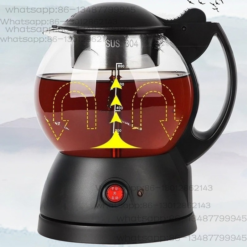 1L 家庭用紅茶メーカー自動スチーム黒ティーポットガラス多機 - Herbal Tea For Wellness のレビューと価格