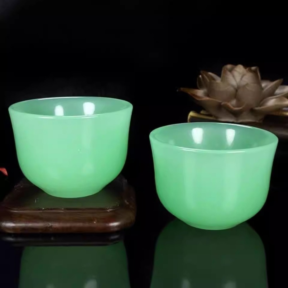 1pc 翡翠ティーカップカンフーティーセット、健康高級翡翠シ - Herbal Tea For Wellness のレビューと価格