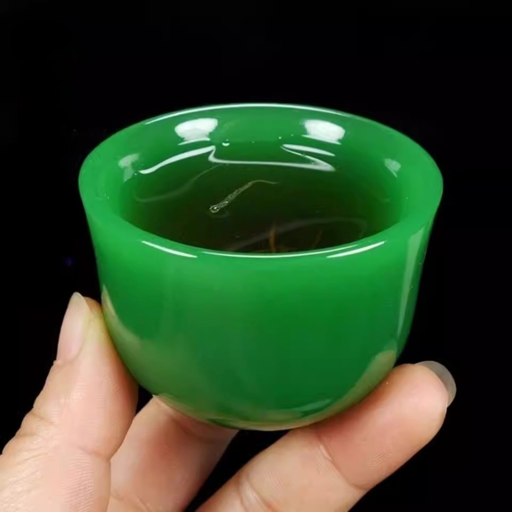 1pc 翡翠ティーカップカンフーティーセット、健康高級翡翠シ - Herbal Tea For Wellness のレビューと価格