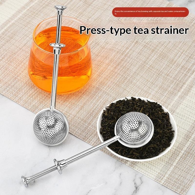 ロングハンドルステンレス鋼茶こし細かいメッシュ防錆ルーズリー - Nettle Leaf Tea のレビューと価格
